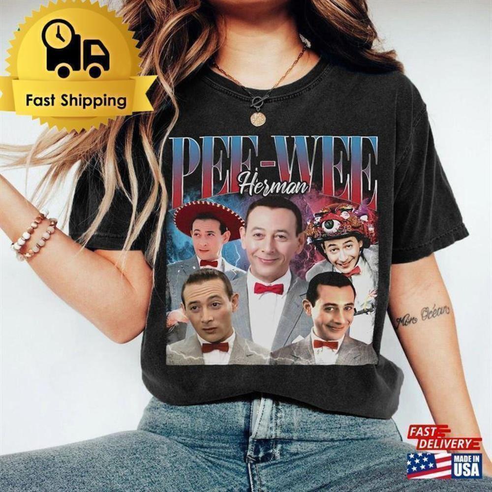 Paul Reubens Pee-wee Herman Retro Playhouse Pop Culture Unisex T-Shirt